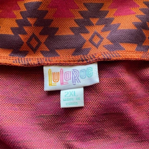 LuLaRoe Women’s Size 2XL Cassie Aztec Patterned Skirt - Picture 5 of 10